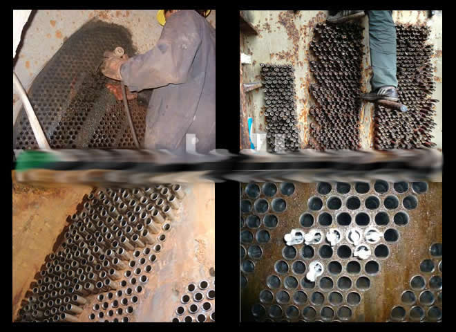 各型號凝汽器,冷油器各類換熱器,冷卻器,冷水器,壓加熱器,低壓加熱器,空氣預熱器不銹鋼管換熱管凝汽器改造廠家生產圖